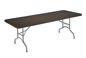 mesa plegable polietileno negra